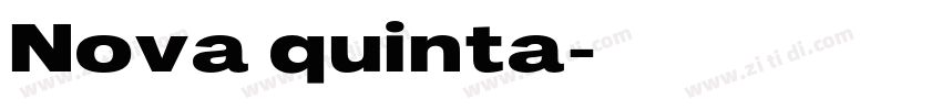 Nova quinta字体转换